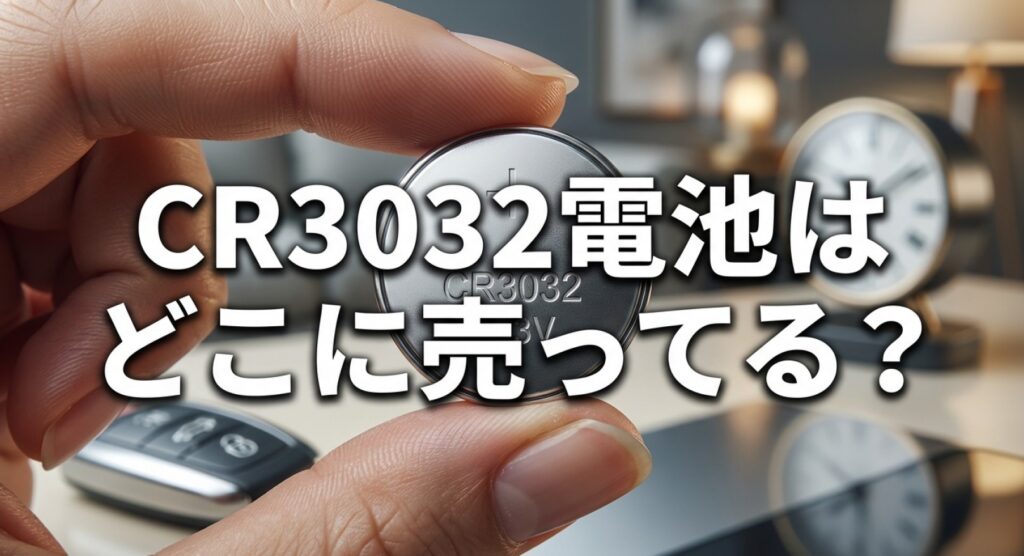 CR3032電池はどこに売ってる？販売店調査レポートの表紙