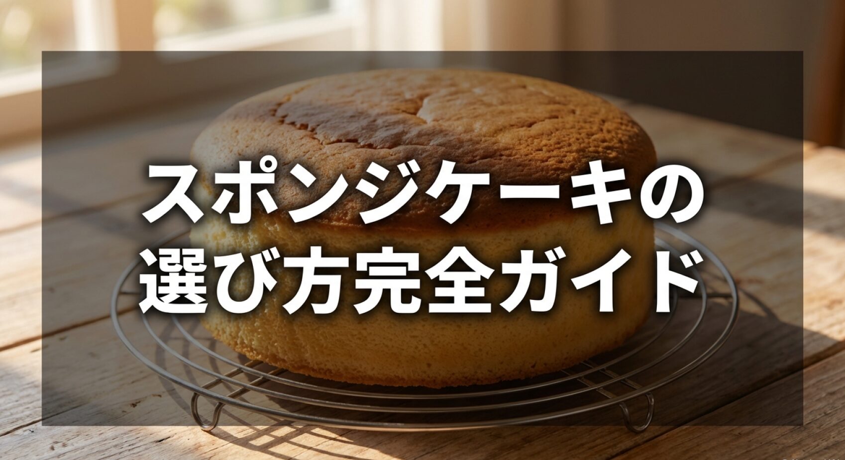スポンジケーキの選び方完全ガイドについてのアイキャッチ画像